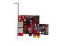 StarTech.com 4-poorts PCI Express USB 3.0 kaart - Voorkant