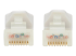 Eaton Tripp Lite Series Safe-IT Cat6a 10G Snagless Antibacterial UTP Ethernet Cable (RJ45 M/M), PoE, White, 5 ft. (1.52 m) - Close-up