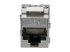 Eaton Tripp Lite Series Cat6a/Cat6/Cat5e Toolless Keystone Jack RJ45, Shielded, Dust Cap PoE/PoE+ Compliant, TAA - Voorkant