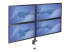 StarTech.com Quad Monitor Arm voor 2x2 VESA Schermen tot 27" (8kg), Verstelbare Hoogte, Scharnierende Monitorsteun met Verticale Arm, Draaien/Kantelen/Zwenken, C-klem/Doorvoertule (ARMQUAD) - Voorkant