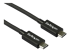 StarTech.com 2.6ft (80cm) Thunderbolt 3 Cable, 40Gbps, 100W PD, 4K/5K Video, Thunderbolt-Certified, Compatible w/ TB4/USB 3.2/DisplayPort - Close-up