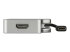 StarTech.com USB C Multiport Video Adapter met HDMI, VGA, Mini DisplayPort of DVI, USB Type C Monitor Adapter naar HDMI 2.0 of mDP 1.2 (4K 60Hz), VGA/DVI (1080p), Space Gray Aluminium (CDPVDHDMDP2G) - Linkerkant