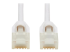Eaton Tripp Lite Series Safe-IT Cat6a 10G Snagless Antibacterial Slim UTP Ethernet Cable (RJ45 M/M), White, 3 ft. (0.91 m) - Close-up