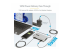 StarTech.com USB C Multiport Adapter, USB C naar 4K 60Hz HDMI 2.0, 2-Port 10Gbps USB Hub, 100W Power Delivery Pass-through, GbE, SD/MicroSD, USB-C Mini Dock - Rechte hoek