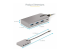 StarTech.com 4-Port USB-C Hub with USB-C DP Alt Mode Video Output 4K 60Hz, 3x USB-A, 1x USB-C, 100W Power Delivery Pass-Through, USB 3.2 Gen 2 (10Gbps), Portable USB Type-C to USB Type-A/C - Meerdere hoeken