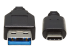Eaton Tripp Lite Series USB-C to USB-A Cable (M/M), USB 3.2 Gen 1 (5 Gbps), Thunderbolt 3 Compatible, 20-in. (50.8 cm) - Voorkant