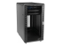 StarTech.com 18U 19" Server Rack Cabinet, 4 Post, Verstelbare Diepte (15 tot 81cm), Mobiel & Vergrendelbaar Knock Down IT Netwerk Rack op Wielen met Glazen Deur, HP ProLiant ThinkServer  (RK1836BKF) - Linkerhoek