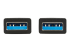 Eaton Tripp Lite Series USB 3.2 Gen 1 SuperSpeed A/A Cable (M/M), Black, 6 ft. (1.83 m) - Close-up