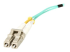 StarTech.com 10m (30ft) LC/UPC to LC/UPC OM3 Multimode Fiber Optic Cable, Full Duplex 50/125Âµm Zipcord Fiber Cable, 100G Networks, LOMMF/VCSEL, <0.3dB Low Insertion Loss - Close-up
