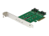 StarTech.com 3-poorts M.2 SSD (NGFF) adapter kaart- 1 x PCIe (NVMe) M.2, 2 x SATA III M.2 - Linkerhoek