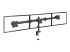StarTech.com Triple Monitor Arm, Ergonomische VESA Monitor Beugel voor 3 Schermen tot 27", In Hoogte Verstelbaar langs Verticale Arm, Kantelen/Zwenken/Roteren, Bureauklem/Doorvoertule (ARMTRIO) - Linkerhoek