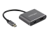 StarTech.com USB-C naar mini DisplayPort / HDMI multiport video adapter - Linkerhoek
