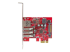 StarTech.com 3-poorts PCI Express USB 3.0-kaart + gigabit Ethernet - Bovenkant