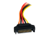 StarTech.com 20cm 15-pins SATA Verlengkabel Voeding - Close-up