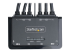StarTech.com 2-Port Dual-Monitor HDMI Cable KVM Switch, 4K 60Hz, Compact KVM with 5ft/1.5m USB-A/HDMI/Audio Integrated Cables, Bus Powered - Bovenkant