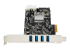 StarTech.com 4-poorts PCI Express (PCIe) SuperSpeed USB 3.0 kaartadapter - Linkerkant