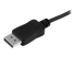 StarTech.com 6ft/1.8m USB C to DisplayPort 1.2 Cable 4K 60Hz, USB-C to DisplayPort Adapter Cable HBR2, USB Type-C DP Alt Mode to DP Monitor Video Cable, Works with Thunderbolt 3, Black - Close-up