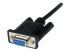 StarTech.com 1 m zwarte DB9 RS232 seriële nullmodemkabel F/M - Rechte hoek