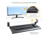 StarTech.com Under-Desk Keyboard Tray, Clamp-on Keyboard Holder, Supports up to 12kg (26.5lb), Sliding Keyboard and Mouse Drawer with C-Clamps, Height Adjustable Keyboard Tray - Linkerhoek