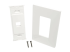 Eaton Tripp Lite Series Single-Gang 1-Port Wall Plate Keystone Cat5/Cat6 USB HDMI Dport RCA - Meerdere hoeken