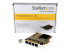 StarTech.com 4-Poort PCI Express gigabit netwerk adapter kaart - Linkerhoek