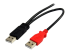 StarTech.com 1,8 m USB Y-kabel voor externe harde schijf - Close-up