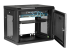 StarTech.com 9U 19" Wandmonteerbaar Netwerk Cabinet, Verstelbare Diepte (16 tot 18cm), 2 Post, Vergrendelbaar & Geventileerde IT Netwerk Switch Rack met Schap/Kooimoeren & Loop Tape (RK9WALM) - Linkerhoek