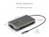 StarTech.com USB C Multiport Adapter, USB C naar 4K 60Hz HDMI 2.0, 2-Port 10Gbps USB Hub, 100W Power Delivery Pass-through, GbE, SD/MicroSD, USB-C Mini Dock - Linkerhoek