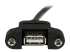 StarTech.com 30 cm lange, paneel monteerbare USB-kabel A naar A - Voorkant