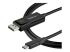 StarTech.com 6ft/2m USB C to DisplayPort 1.4 Cable 8K 60Hz/4K, Bidirectional DP to USB-C or USB-C to DP Reversible Video Adapter Cable, HBR3/HDR/DSC, USB Type C/Thunderbolt 3 Monitor Cable - Close-up