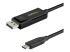 StarTech.com 6ft/2m USB C to DisplayPort 1.4 Cable 8K 60Hz/4K, Bidirectional DP to USB-C or USB-C to DP Reversible Video Adapter Cable, HBR3/HDR/DSC, USB Type C/Thunderbolt 3 Monitor Cable - Rechte hoek