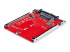 StarTech.com M.2 to U.3 Adapter, For M.2 NVMe SSDs, PCIe M.2 Drive to 2.5inch U.3 (SFF-TA-1001) Host Adapter/Converter, TAA Compliant - Rechte hoek