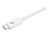StarTech.com 6.6ft (2m) Thunderbolt 3 Cable, 20Gbps, 100W PD, 4K Video, Thunderbolt-Certified, Compatible w/ TB4/USB 3.2/DisplayPort - Rechte hoek