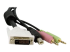StarTech.com 4-in-1 USB Dual-Link DVI-D KVM-switch Kabel met Audio en Microfoon - Close-up