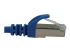 Eaton Tripp Lite Series Cat6a 10G Snagless Shielded Slim STP Ethernet Cable (RJ45 M/M), PoE, Blue, 25 ft. (7.6 m) - Close-up