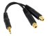 StarTech.com 15cm Stereo Splitterkabel Y-adapter - Linkerhoek