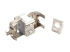 Eaton Tripp Lite Series Cat6a Keystone Jack with Dust Shutter, 180-Degree Toolless - Binnen