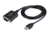 StarTech.com 1m USB Serial Converter Kabel, USB naar Serial Adapter - Rechte hoek