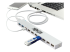 Eaton Tripp Lite series 10-Port USB 3.0 / USB 2.0 Combo Hub - Rechte hoek