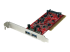 StarTech.com 2-poorts PCI SuperSpeed USB 3.0-adapterkaart met SATA-voeding - Linkerhoek