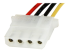 StarTech.com 30 cm SATA-naar-LP4-voedingskabeladapter - Close-up