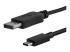 StarTech.com 3ft/1m USB C to DisplayPort 1.2 Cable 4K 60Hz, USB-C to DisplayPort Adapter Cable HBR2, USB Type-C DP Alt Mode to DP Monitor Video Cable, Compatible with Thunderbolt 3, Black - Close-up