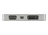 StarTech.com USB C Multiport Video Adapter met HDMI, VGA, Mini DisplayPort of DVI, USB Type C Monitor Adapter naar HDMI 2.0 of mDP 1.2 (4K 60Hz), VGA/DVI (1080p), Space Gray Aluminium (CDPVDHDMDP2G) - Rug