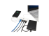 Eaton Tripp Lite series 3-Port USB-C hub w/ Gigabit ethernet GbE, USB-C Charging USB Type C USB 3.1 Hub - Rechte hoek