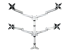 StarTech.com Monitor arm voor 4 schermen tot 27" - Voorkant