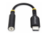 StarTech.com USB-C Audio Adapter to 3.5mm TRRS Jack, Headphone Aux Dongle - Voorkant