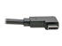 Eaton Tripp Lite Series USB-C to USB-A Cable (M/M), Right-Angle C, USB 3.2 Gen 1 (5 Gbps), Thunderbolt 3 Compatible, 3 ft. (0.91 m) - Close-up