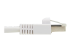 Eaton Tripp Lite Series Safe-IT Cat6a 10G Snagless Antibacterial S/FTP Ethernet Cable (RJ45 M/M), PoE, White, 3 ft. (0.91 m) - Close-up