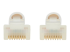 Eaton Tripp Lite Series Safe-IT Cat6a 10G Snagless Antibacterial Slim UTP Ethernet Cable (RJ45 M/M), White, 7 ft. (2.13 m) - Close-up