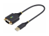 StarTech.com 1ft (30cm) USB to Serial Adapter Cable, COM Retention, RS232 - Rechte hoek